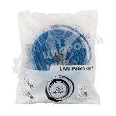 Патч-корд UTP Cablexpert PP12-20M/B cat.5e, 20м, литой, многожильный, синий