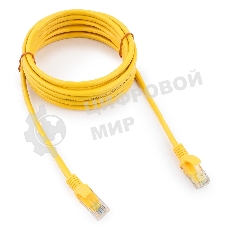 Патч-корд медный UTP Cablexpert PP10-3M/Y cat.5e, 3м, литой, многожильный, желтый