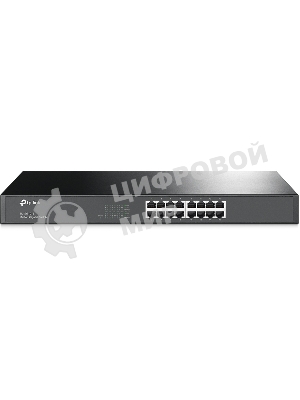 Коммутатор TP-Link SMB TL-SG1016 Коммутатор 16-port Gigabit Switch, 1U 19-inch rack-mountable steel case