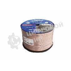 Кабель акустический Rexant 2х4,00 мм², прозрачный BLUELINE, бухта 100 м