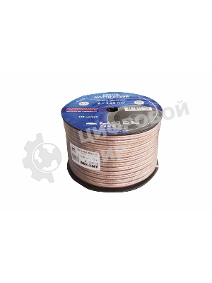 Кабель акустический Rexant 2х4,00 мм², прозрачный BLUELINE, бухта 100 м