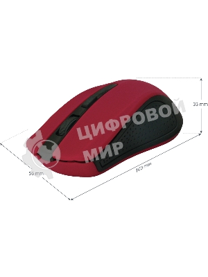 Мышь беспроводная Defender Accura MM-935 красный, 1600 dpi, радиоканал, USB, кнопки - 4