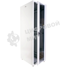 Шкаф телекоммуникационный напольный ЭКОНОМ 42U (600 × 1000) дверь стекло, дверь металл