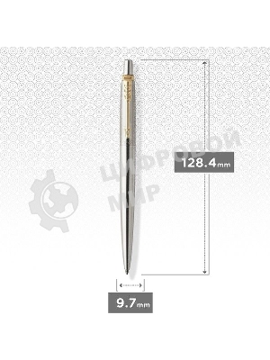 Ручка шариковая Parker Jotter Core K691 (CW1953182) Stainless Steel GT, M, синие чернила, подарочная коробка