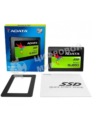 Накопитель SSD ADATA SU650, 480Gb, SATA III, 2.5