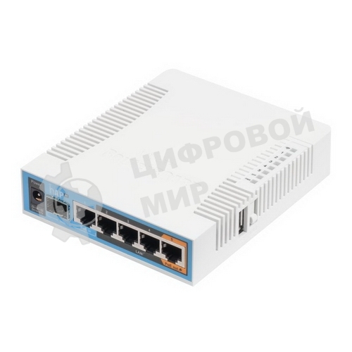Сетевое оборудование MikroTik RB962UiGS-5HacT2HnT Роутер 2.4+5ГГц, 802.11a/b/g/n/ac, 5x Ethernet 1G, 1x SFP
