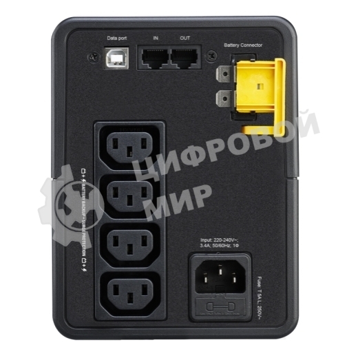 Источник бесперебойного питания APC Back-UPS BX750MI 410Вт 750ВА черный