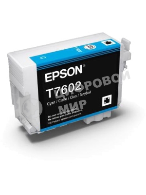 Картридж струйный Epson C13T76024010 голубой (26 мл) для SC-P600