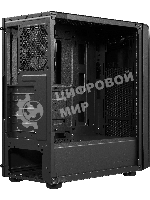 Компьютерный корпус без блока питания Cooler Master Elite 500, 2xUSB3.2, 1x120Fan, w/o PSU, Black, w/o ODD, Window TG left panel, ATX