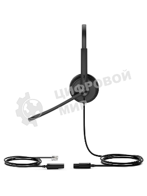 Гарнитура проводная YEALINK YHS34 Dual Дуо, Проводная, HD звук, QD, RJ9, шт
