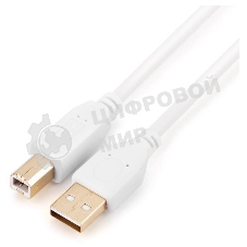 Кабель а/в GoPower Длина 1.8 м Разъемы USB A (M)-USB B (M) белый 00-00028931