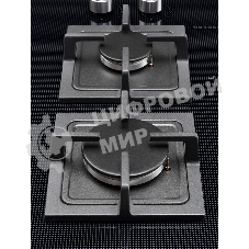 Комбинированная варочная панель Kuppersberg EGS 600 Газоэлектрическая независимая варочная поверхность, стеклокерамика KANGER, ширина 60 см, Тип нагрева HI-Light/Газ, Слайдер/механическое управление, 3 цифровых дисплев, 9 уровней мощности, Блокировка панели управления, Индикаторы остаточного тепла, Таймер, Автоматическое отключение, цвет черный с серой графикой, Цвет фурнитуры нержавеющая сталь