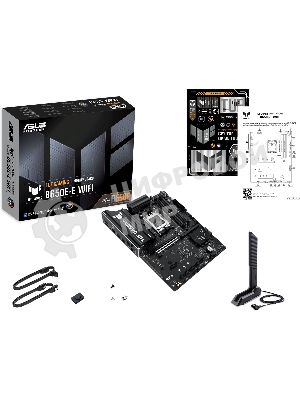 Материнская плата ASUS TUF GAMING B650-E WIFI, AM5, AMD B650, 4xDDR5, 4xSATA, 3xM.2, 1xPCIe 4.0 x16, 1xPCIe 4.0 x16, 1xPCIe x1, 1xDP, 1xHDMI, 1x2.5Gb LAN, Wi-Fi 6E, Bluetooth 5.3, 2xUSB-C (1x10Gbps, 1x20Gbps), 3xUSB-A 5Gbps, 2xUSB-A 10Gbps, 3xUSB-A 2.0, 5x3.5 мм, 7.1, ATX