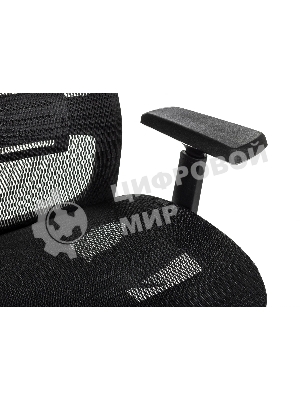 Кресло руководителя Бюрократ MC-912-H черный, сетка с подголов. крестов. металл хром