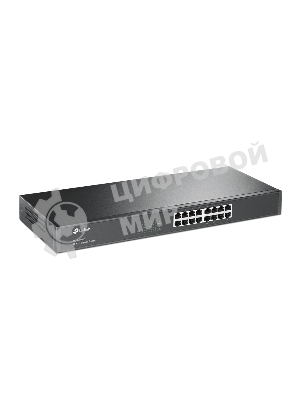Коммутатор TP-Link SMB TL-SG1016 Коммутатор 16-port Gigabit Switch, 1U 19-inch rack-mountable steel case