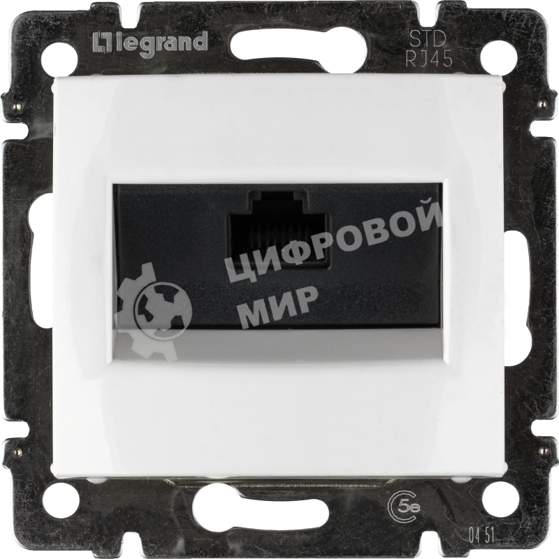 Компьютерная розетка Legrand Valena 774230, белая RJ45 5 кат UTP
