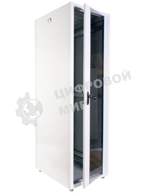 Шкаф телекоммуникационный напольный ЭКОНОМ 48U (600 × 800) дверь стекло, дверь металл