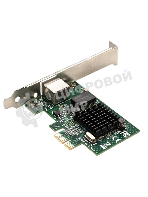 Сетевой адаптер ExeGate EXE-BCM5721 (PCI-E x1, порт 1xRJ45, 10/100/1000Mbps, Gigabit Chipset Broadcom BCM5721)