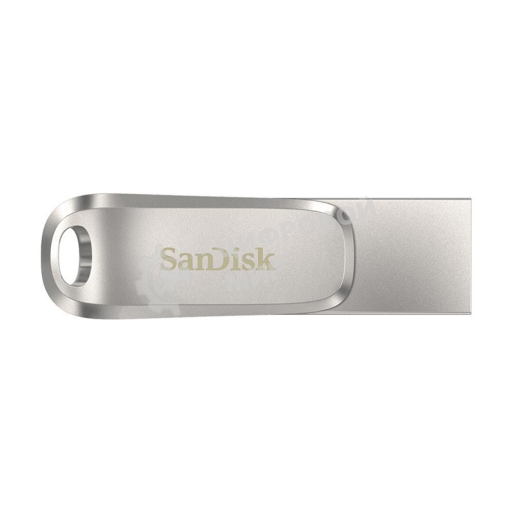 Флешка USB SanDisk Ultra Dual Luxe (SDDDC4-512G-G46), 512Gb, USB 3.2 Gen 1/USB Type-C, R/W 400/150, серебристый
