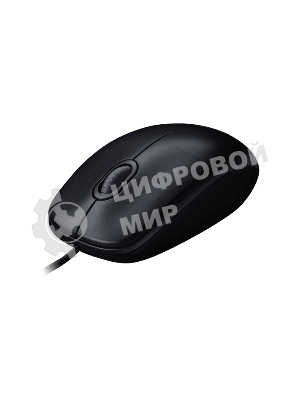 Мышь проводная Logitech M100/100R DARK/GREY (темно-серая/черная), 1000 dpi, USB, кнопки - 3