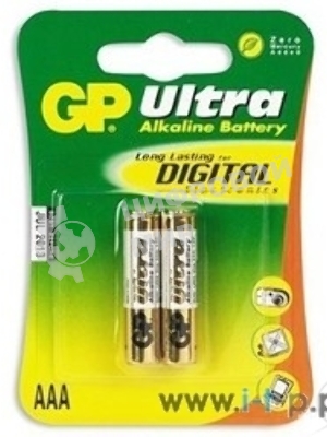 Батарея GP Ultra Alkaline 24AU LR03 AAA (2шт)