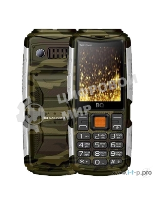 Мобильный телефон BQ 2430 Tank Power серебро/камуфляж