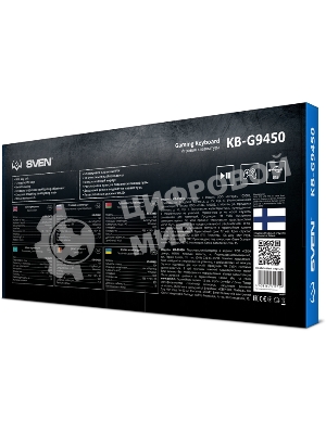 Клавиатура проводная игровая SVEN KB-G9450 (104кл., мет. корпус, 12 Fn функций, подсветка)