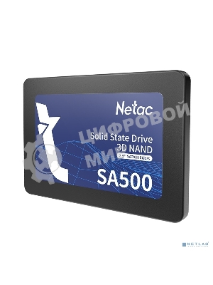 Накопитель SSD Netac SA500, 120Gb, SATA III, 2.5