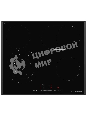 Встраиваемые электрические панели Kuppersberg ECS 639 F Электрическая независимая варочная панель, стеклокерамика KANGER, ширина 60 см, 4 зоны ускоренного нагрева HI-Light, управление электронное сенсорное/слайдер, 5 цифровых дисплев, 9 уровней мощности, автомаическое отключение, защита от детей/блокировка панели управления, индикаторы остаточного тепла, таймер, Stop & Go, черный