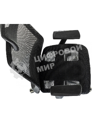 Кресло руководителя Бюрократ MC-912-H черный, сетка с подголов. крестов. металл хром