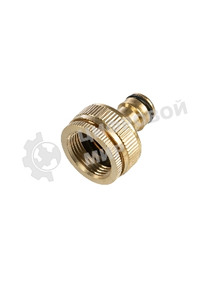 Адаптер латунный 1дюйм-3/4дюйм внутренняя резьба с переходником ЧЕТЫРЕ СЕЗОНА 62-0278