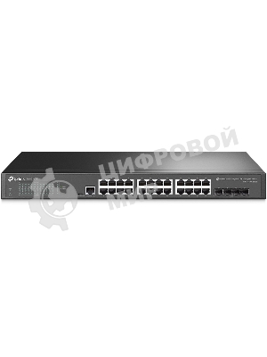 Коммутатор JetStream 24-port Gigabit L2/L2+ Managed Switch with 4 SFP slots, support SDN controller, 1U