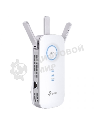 Усилитель сигнала TP-Link AC1900 Wi-Fi Range Extender 600 Mbps at 2.4 GHz + 1300 Mbps at 5 GHz; 3 × External Antennas, 1 × Gigabit Port, Wall Plugged; Tether App, WPS, Intelligent Signal Light, Access Control, Power Schedule, LED Control, RE/AP Mode, OneMe, MU-MIMO