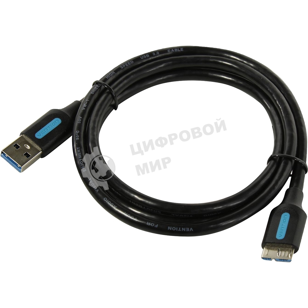 Кабель Vention USB 3.0 AM/micro B - 1м. Кабель Vention USB 3.0 AM/micro B - 1м.