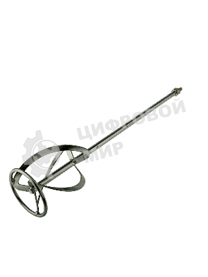 Насадка для миксера Сибртех, для тяжелых растворов,120 х 590 мм, оцинкованная,хвостовик резьба М14