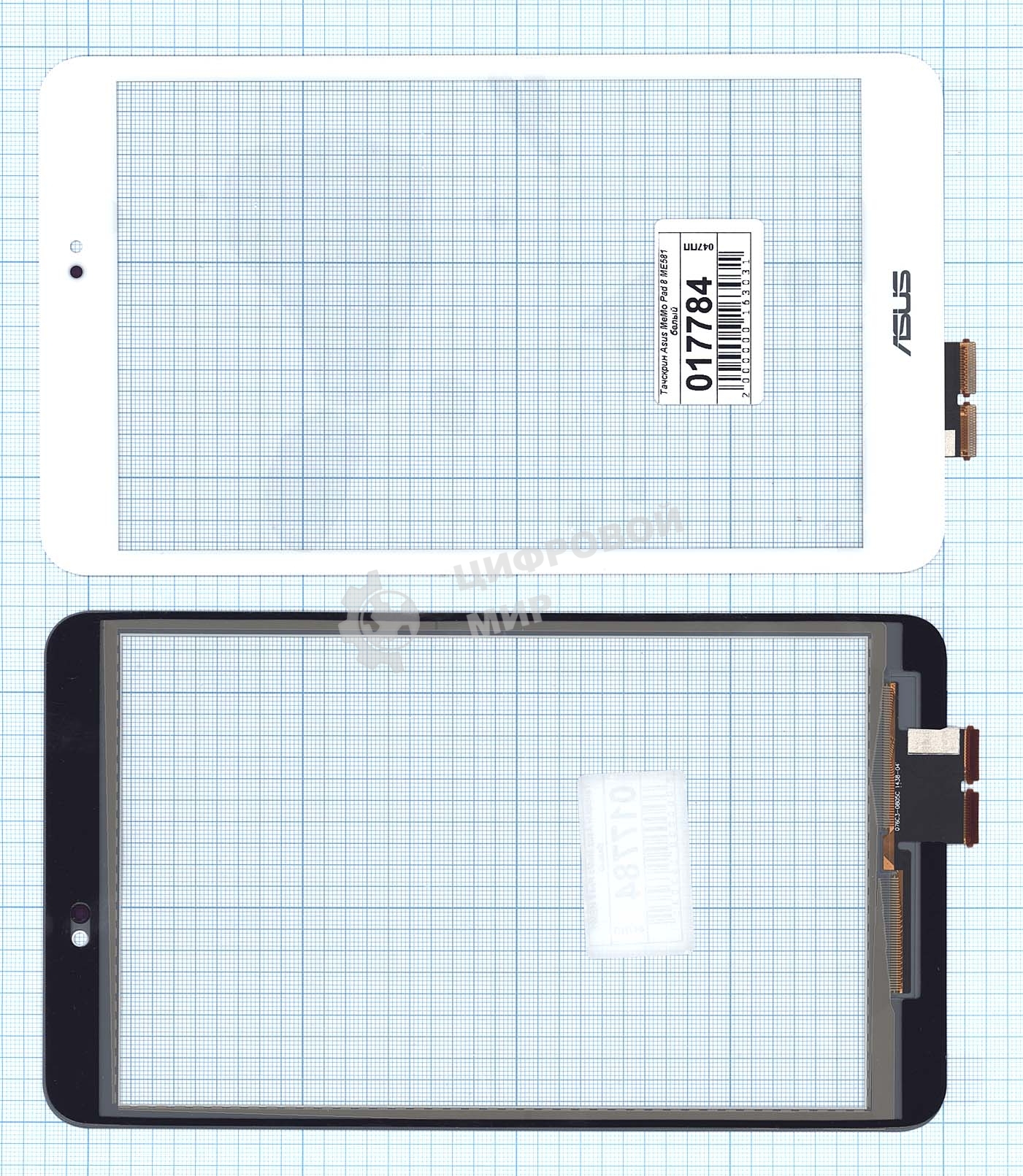 Сенсорное стекло (тачскрин) для Asus MeMO Pad 8 ME581 белое