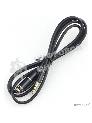 Кабель аудио удлинительный Cablexpert CCAB-02-35MF-3MB. 3.5 Jack (M)/3.5 Jack (F), черный, 3м, блистер