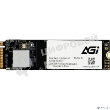 Накопитель SSD AGI AI298, 512Gb, PCIe 3.0 x4, M.2 2280, NVMe, R/W 2200/1300