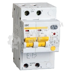 Выключатель автоматический дифференциального тока 2п C 32А 30мА тип A 4.5кА АД-12М IEK MAD12-2-032-C-030