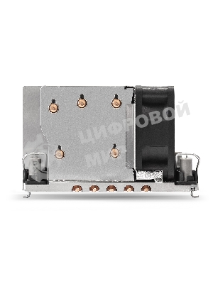 Кулер для процессора ExeGate ESNK-P0078AP4.PWM.2U.4189.Cu серебристый, 60 мм, алюминий/медь, 8000 об/мин, 54.3 дБ, 4 pin, 300 Вт, 66.3 мм