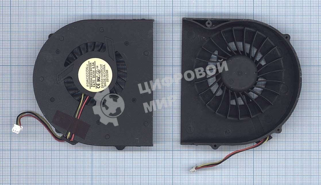 Вентилятор (кулер) для ноутбука MSI GT627 GT628 GT640 GX620 GX627 GX640