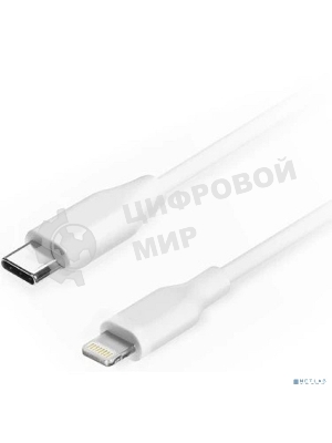 Кабель Filum USB 2.0, 1 м., белый, 3 А, разъемы: USB Type С male - Lightning male, пакет. (FL-C-U2-CM-LM-1M-W)