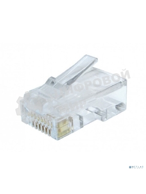 Вилка RJ-45 (8P8C) LC-8P8C-002 универсальная cat.6, контакты 30 микродюймов