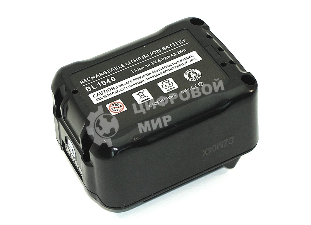 Аккумулятор для MAKITA (p/n: BL1041B, BL1021B, BL1015N) 4Ah 12V Li-Ion