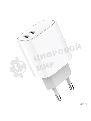 Сетевое зарядное устройство Rexant с двумя портами USB-C + USB-C, 20 Вт