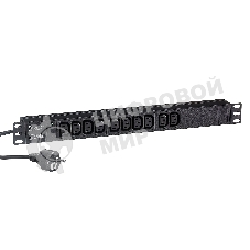 Блок розеток горизонтальный ExeGate ServerPro PDU-19H005 Al-10C13-EU3, 19