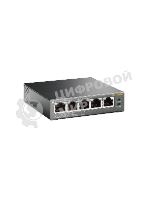 Коммутатор TP-Link SMBTL-SG1005P 5-портовый гигабитный настольный коммутатор с 4 портами PoE SMB 56W