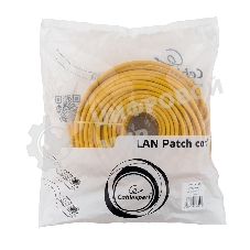 Патч-корд UTP Cablexpert PP12-30M/Y cat.5e, 30м, литой, многожильный, желтый