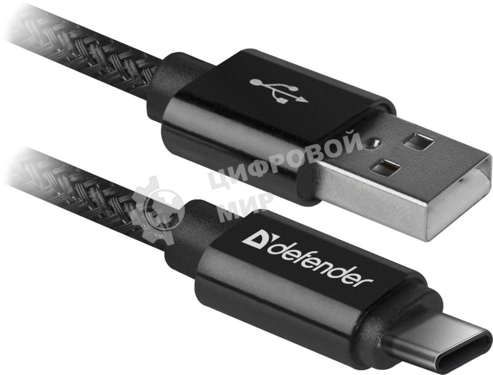 Кабель Defender USB2.0 TO TYPE-C 1M черный USB09-03T