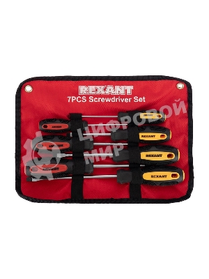 Набор отверток 7 предметов (крестовые и шлицевые) Rexant